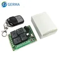 GERMA 433Mhz interrupteur sans fil DC12V 4CH Module récepteur relais + 4 boutons RF télécommande