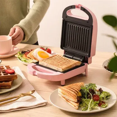 Machine à Sandwich Électrique Domestique Antiarina 220V Poêle à Gaufres pour Petit-Déjeuner Pot
