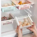 Rack de rangement réglable pour réfrigérateur et cuisine étagère rétractable pour la maison boîte