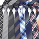 Cravate fine pour hommes 6cm en Polyester à carreaux à la mode pour affaires accessoires de