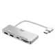 HUWEI – HUB 3 ports USB 3.0 en alliage d'aluminium avec lecteur de carte SD/TF pour iMac 21.5 27