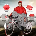 QIAN-Poncho de pluie imperméable pour hommes et femmes sac à dos extérieur housse de pluie