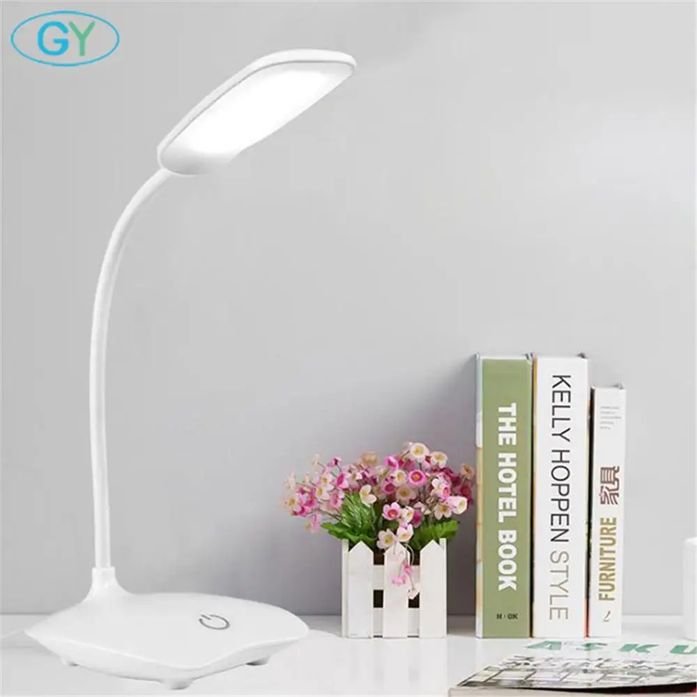 LED lampe de bureau pliable Dimmable tactile lampe de Table DC5V USB alimenté lampe de table 6000K veilleuse tactile gradation lampe portable
