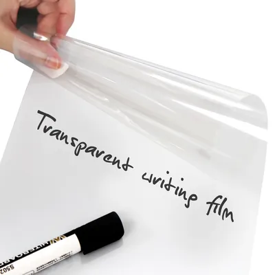 Film d'écriture auto-adhésif pour tableau blanc transparent de haute qualité 50x200cm 20 en