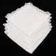 Mouchoirs blancs en coton pour hommes et femmes mouchoirs vierges en dentelle mouchoirs de poche