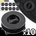 100pcs / Set Auto Noir mixte en plastique Fastener rivets vis Clips Kit pour voiture Pare-chocs