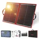 Dokio-Panneaux solaires flexibles noirs 100 W 18V pliables avec régulateur 12V fabriqués en