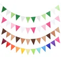 Guirxiété de fanions en feutre multicolore bannière de banderole pour mariage fête préChristophe
