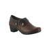 Women's Darcy Bootie by Easy Street® in Tan Brown Croc (Size 8 1/2 M)