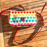 Dooney & Bourke Bags | Dooney Rainbow Heart Crossbody Bag | Color: Red | Size: Os