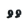 DNZ Products Hunt Masters Two Piece Mounts - Savage Round Receiver/Axis/Stevens 200 Medium Ring 1 in Tube 2 Screws Black Matte SW1M2