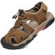 ZYLDK Sports Outdoor Sandals Summer Men's Beach Shoes Casual Sandals for Men Closed-Toe Shoes Leather Trekking Walking Hiking Touch Close Strap Brown 38