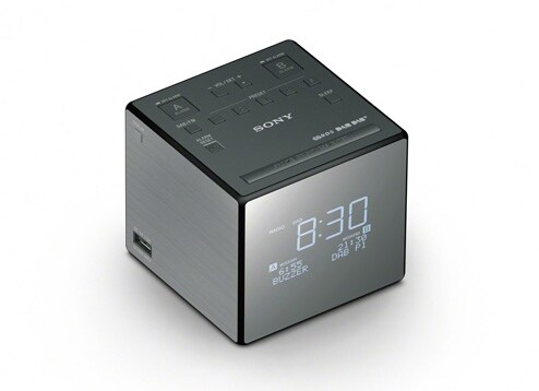 Sony XDRC1DBP Radio Uhr Schwarz, Silber Image