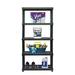 Juggernaut Storage 72" H x 36" W Shelving Unit Plastic in Black | 72 H x 36 W x 18 D in | Wayfair RS3618-5BLK