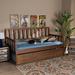 Corrigan Studio® Mequon Twin Daybed w/ Trundle Wood in Brown | 41.9 H x 79.1 W x 41.1 D in | Wayfair 4BFE8A7248274D7D9B265C6377D373A9