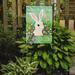 The Holiday Aisle® Serop Easter Bunny Rabbit 2-Sided Polyester 15 x 11 in. Garden Flag in Green | 15 H x 11 W in | Wayfair