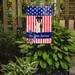 The Holiday Aisle® Set Patriotic American Wire Haired Dachshund 2-Sided Polyester 15" x 11.5" Garden Flag in Blue | 15 H x 11.5 W in | Wayfair