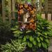 Millwood Pines Berryman Autumn Gray Squirrel by Daphne Baxter 2-Sided Garden Flag, Polyester in Orange/Black/Brown | 15 H x 11 W in | Wayfair
