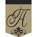 Fleur De Lis Living Mckey 2-Sided Garden Flag in Brown | 18 H x 13 W in | Wayfair AD559B26BF5E427EAF50519AB2F91DA7