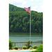 Arlmont & Co. In-Ground Flagpole Aluminum in Blue/Gray | 240 H x 1 W x 1 D in | Wayfair B16FA8ADB0764C438346E2E0C3E100E4