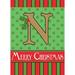 The Holiday Aisle® Carolena 2-Sided Burlap 18 x 13 in. Garden Flag in Red/Green | 18 H x 13 W in | Wayfair A510A0FA7174448A845F09A96D62D154