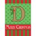 The Holiday Aisle® Carolena 2-Sided Burlap 18 x 13 in. Garden Flag in Red/Green | 18 H x 13 W in | Wayfair 7B67ABF77F1B463E9CDDA2C760172DBA