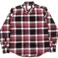 American Eagle Outfitters Shirts | American Eagle Mens L Long Sleeve Red Plaid Shirt | Color: Red | Size: L