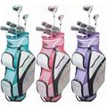 GolfGirl FWS3 Ladies Petite Golf Clubs Set with Cart Bag, All Graphite, Right Hand, Purple