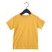 Bella + Canvas 3001T Toddler Jersey Short-Sleeve T-Shirt in Heather Yellow Gold size 2 | Cotton B3001T