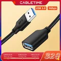 CABLETIME – câble d'extension USB 3.0 vers USB M/F 5Gbps pour TV Smart PS4 X box SSD câble de