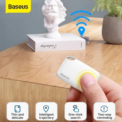 Baseus – Mini traceur GPS intelligent Anti-perte Bluetooth pour enfants alarme portefeuille