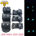 Ensemble de commutateurs de fenêtre simples à LED éclairés pour Toyota RAV4 RAV 4 2019 2020