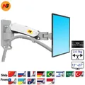 NB-Support mural de moniteur LCD 17-27 pouces ressort à gaz mouvement complet TV bras en