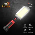 Led travail lumière cob projecteur 8000LM lampe rechargeable utiliser 2*18650 batterie led portable