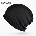 COKK – Bonnet tricoté unisexe pour homme et femme Bonnet chaud Turban Bonnet d'hiver