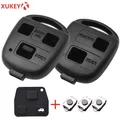 Coque pour clé télécommandée de voiture accessoire automobile 2 ou 3 boutons pour modèles Toyota