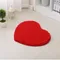 1pc décor à la maison moelleux 50*60 cm amour coeur forme tapis de bain antidérapant salle de bain tapis ensemble 3 couleurs tapis de douche toilette salle de bain tapis