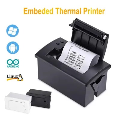 Mini imprimante thermique intégrée avec panneau de 58mm avec interface RS232 TTL utilisée pour les