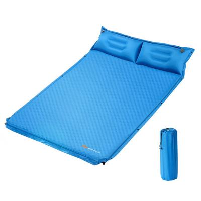 Costway Self-Inflating Camping Outdoor Sleeping Mat with Pillows Bag