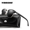 YOOSKE-Lunettes de soleil polarisées classiques pour hommes et femmes lunettes de soleil carrées