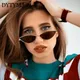 DYTYMJ – petites lunettes de soleil en œil de chat pour femmes et hommes en métal de luxe de