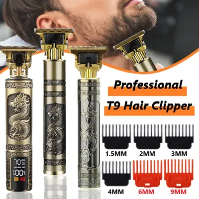 Tondeuse à cheveux électrique professionnelle T9 pour hommes tondeuse à cheveux aste machine de