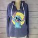 Disney Tops | Disney Stitch Women's Hoodie Sweatshirt Size Large | Color: Blue | Size: L