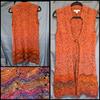Free People Sweaters | Coldwater Creek Wool Blend Sleeveless Duster | Color: Orange/Red | Size: S