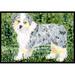 Red Barrel Studio® Dog on Green Background Non-Slip Indoor Door Mat Synthetics | 18 W x 27 D in | Wayfair 0E08FBF0971A4EF6B4325DE46BA39884