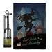 The Holiday Aisle® Keeneland Bewitchy Fall Halloween Impressions 2-Sided Polyester 18.5 x 13 in. Flag Set in Black | 18.5 H x 13 W x 1 D in | Wayfair