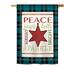 The Holiday Aisle® Derun Merry w/ Brighting Stars Winter Seasonal Christmas Impressions 2-Sided 40 x 28 in. House Flag in Black | Wayfair