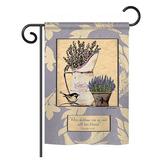 Ophelia & Co. Genevre Proverbs Inspirational Everyday Faith & Religious Impressions Printed House 2-Sided Garden Flag in Gray/Brown | Wayfair