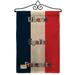 Trinx France 2-Sided Burlap 19 x 13 in. Garden Flag in Black/Red | 18.5 H x 13 W x 0.1 D in | Wayfair E2336ED7EEFF45E1A2F039EDDC2972E1