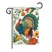 August Grove® Boole Suzani Turkey Garden Friends Birds Impressions 2-Sided Polyester 18.5 x 13 in. Garden Flag in Green | 18.5 H x 13 W in | Wayfair
